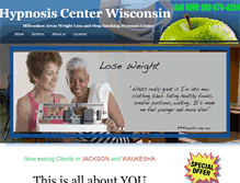 Tablet Screenshot of hypnosiscenterwisconsin.com